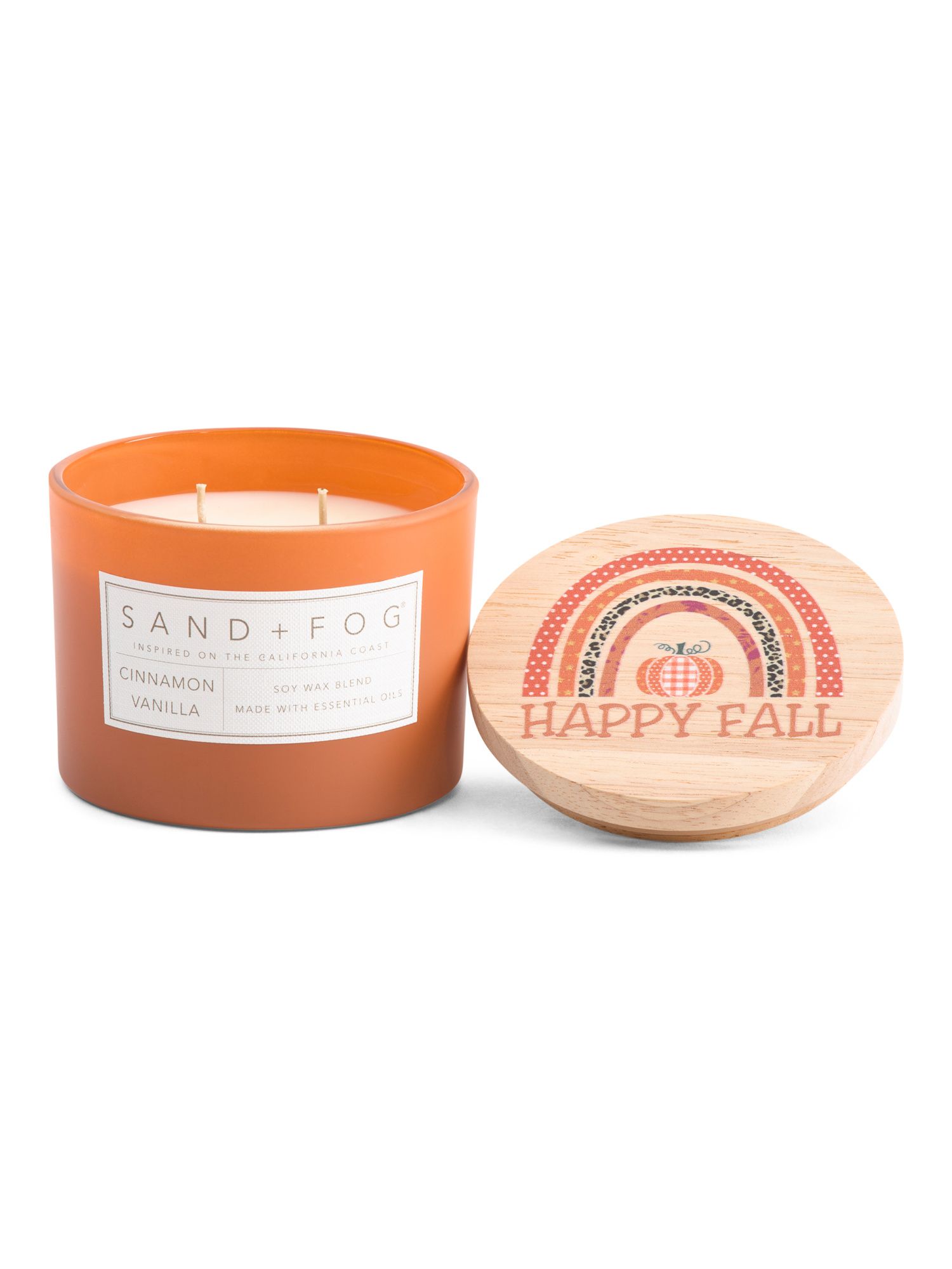 12oz Happy Fall Cinnamon Vanilla Candle | TJ Maxx