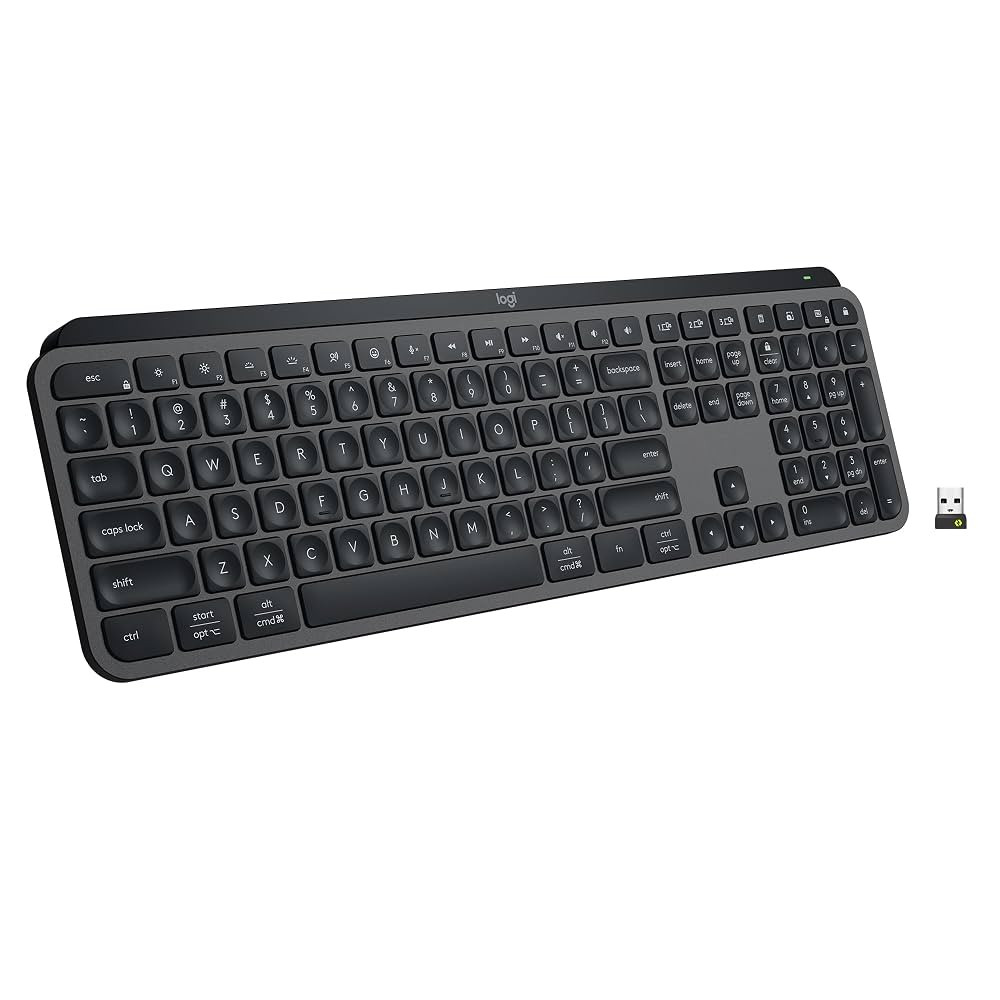 Logitech MX Keys S Wireless Keyboard, Low Profile, Fluid Precise Quiet Typing, Programmable Keys,... | Amazon (US)
