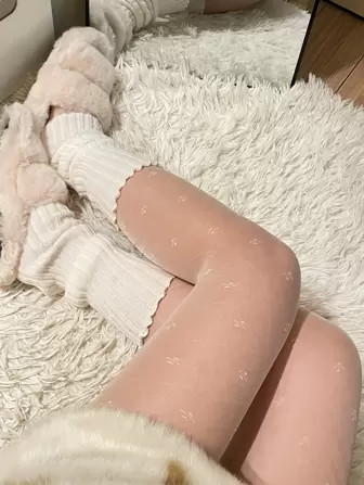 Heart Pattern Tights4.81(100+) | SHEIN