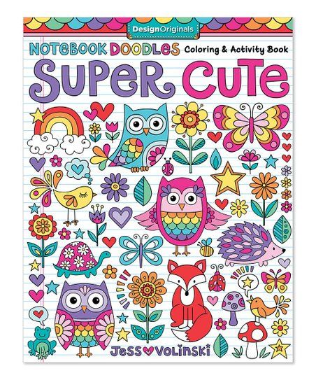 Fox Chapel Publishing Notebook Doodles Super Cute Coloring Book | Zulily