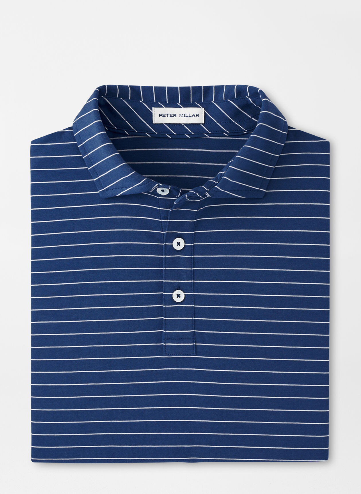 Crown Comfort Cotton Polo Harp Stripe | Peter Millar