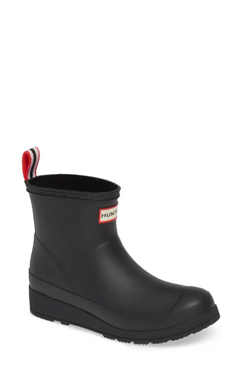 Hunter Original Play Waterproof Rain Bootie in Black at Nordstrom, Size 11 | Nordstrom