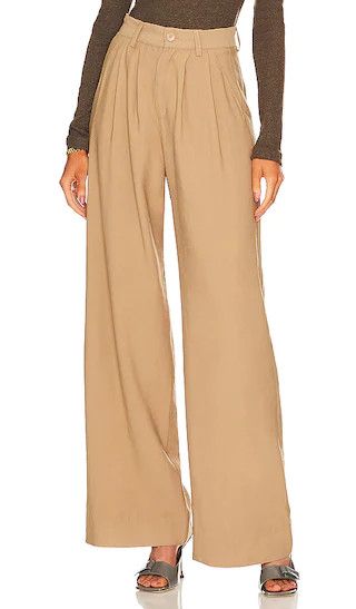 Fabi Wide Leg Pant in Camel | Revolve Clothing (Global)