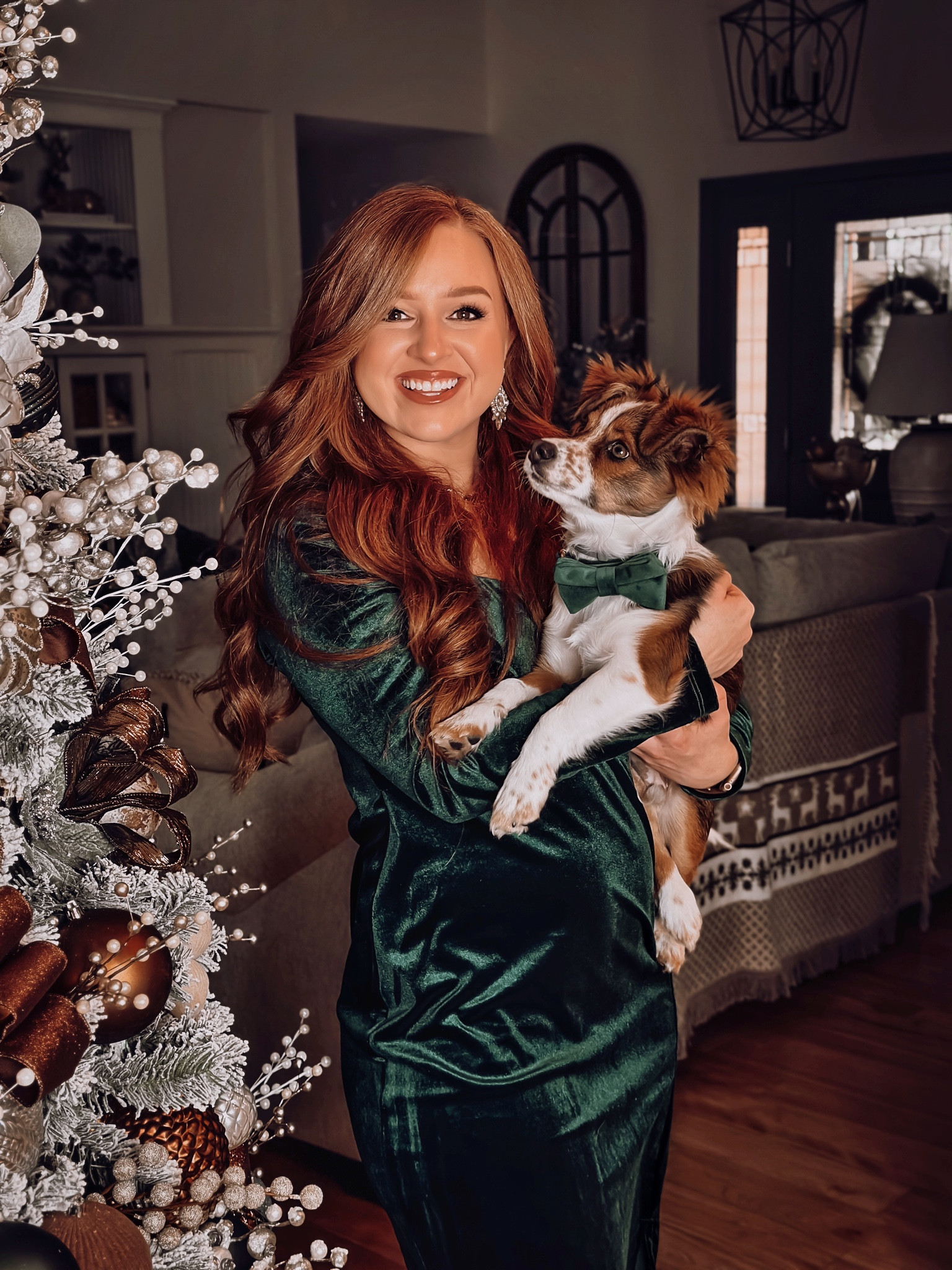 A matching moment with the puppy ! Etsy collar is engraved and the best gift for your pup for Xmas ! I got the matching leash as well 

#LTKHoliday #LTKGiftGuide #LTKSeasonal