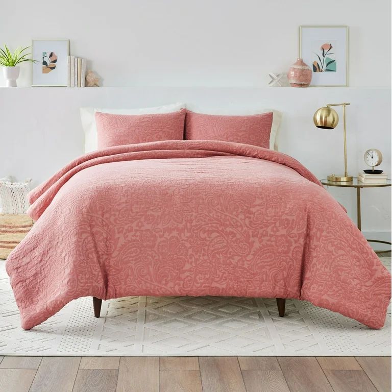 Better Homes & Gardens 3-Piece Rose Floral Comforter Set, Full/Queen | Walmart (US)