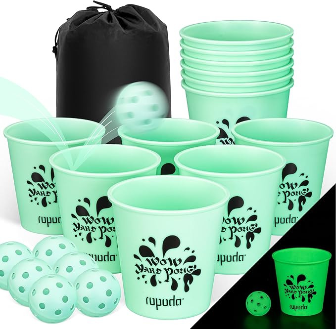ropoda Giant Yard Pong,Yard Games with Durable Buckets and Balls - Choose Red Large, XL, or Green... | Amazon (US)
