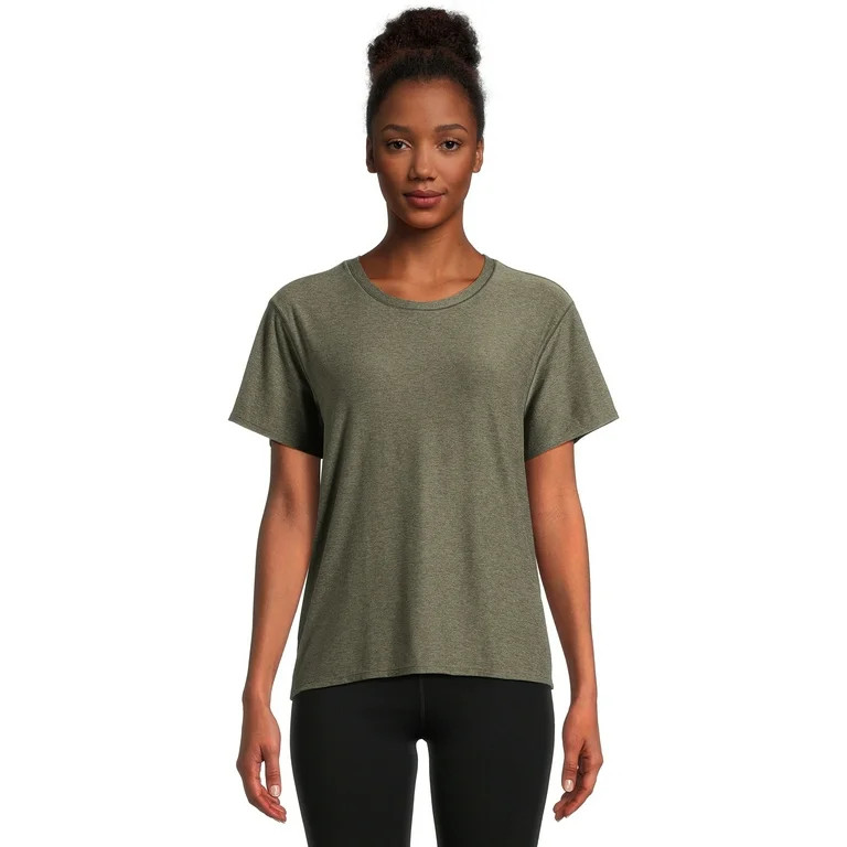 Athletic Works Women's ButterCore Tee with Short Sleeves, Sizes XS-XXXL - Walmart.com | Walmart (US)
