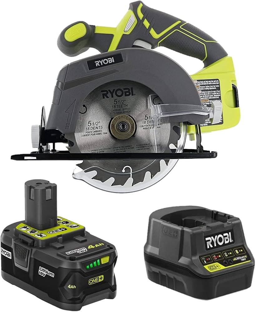 RYOBI 18-Volt Cordless 5.5 inch Circular Saw Combo Kit with a 4Ah Battery and Charger (Bulk Packa... | Amazon (US)