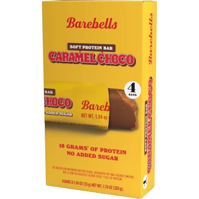 Barebells Soft Protein Bars - Caramel Choco - 7.76oz/4pk | Target