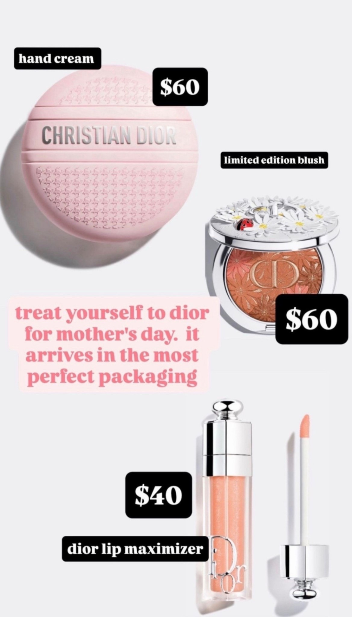 treat yourself to dior beauties.  these are limited editions that will sell out fast.  these are so nice to have in your purse.  arrives in the cuter collectible dior packaging!!

#LTKMothersDay
