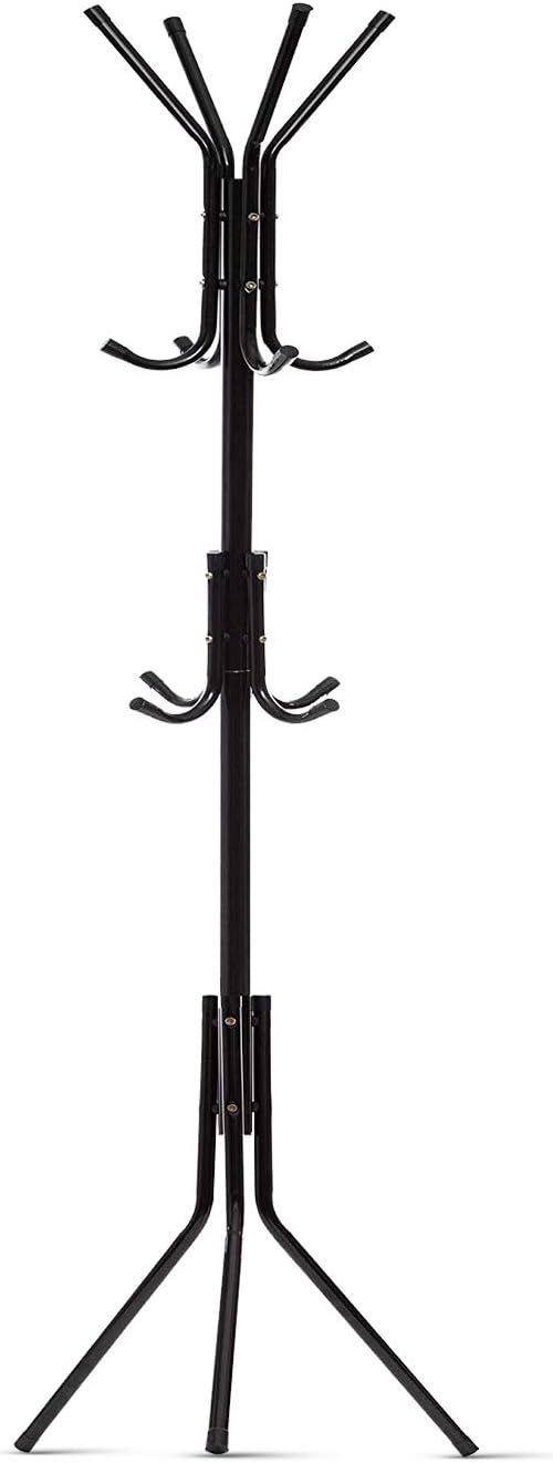 Free-Standing Coat Rack Metal Stand - Hall Tree Entry-Way Furniture Best for Hanging Up Jacket, P... | Amazon (US)