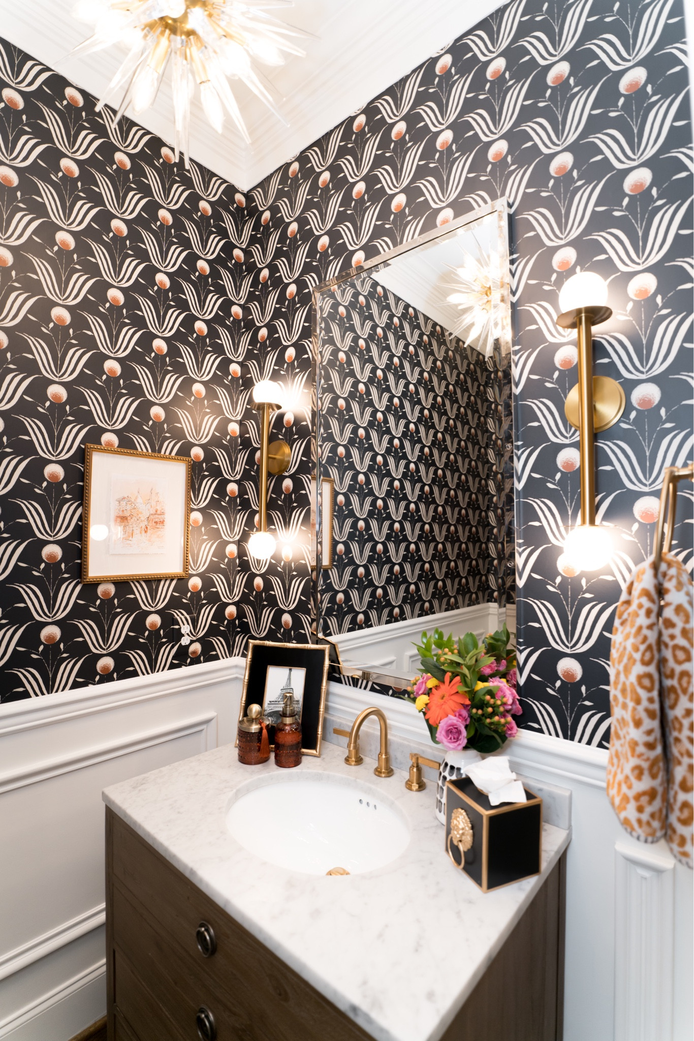 go with the gold!! my beloved powder bathroom wallpaper is on sale at @anthropologie | 

#LTKstyletip #LTKhome #LTKsalealert