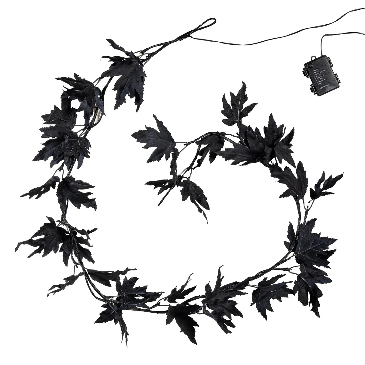 Halloween Maple LED Color Changing Garland, 72in L | Wayfair North America