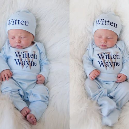 Baby Boy Coming Home Outfit Baby Boy Clothes Baby Boy Gift Baby Boy Sleeper Personalized Outfit Newb | Etsy (US)