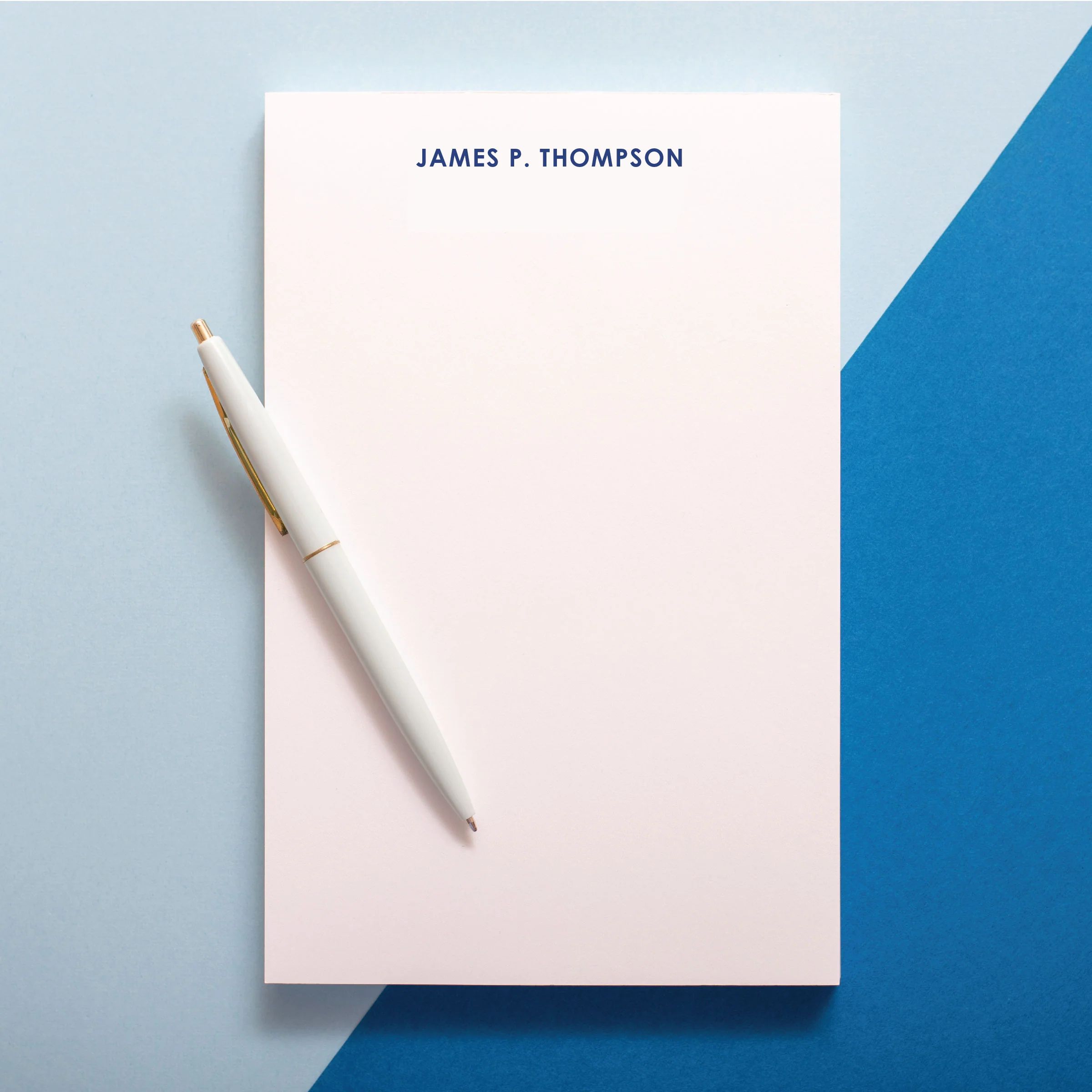 Refined All Caps Personalized Notepad | Joy Creative Shop