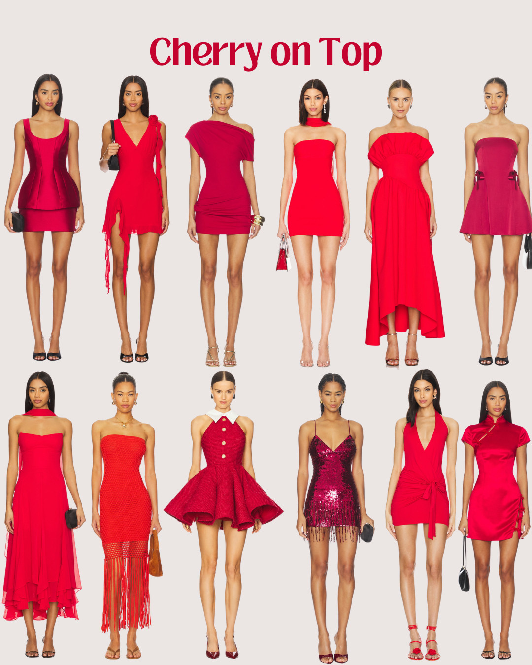 🍒 Sweet, spicy, and so on-theme. These Cherry on Top bachelorette party outfits are giving retro flirt meets bold red energy. Think cherry prints, red dresses, playful accessories, and everything you need to dress the part for a weekend that ends with a yes.
For the bride who’s fun, flirty, and totally iconic.

#CherryOnTop #BacheloretteOutfits #LTKBride #BachPartyLooks #BacheloretteTheme  

 #LTKcanada #LTKwedding #LTKpartywear