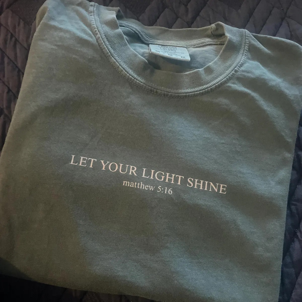 Custom Bible Verse Shirt, Comfort Colors Christian T-shirt, Personalized Scripture Tee, Faith Bas... | Etsy (US)