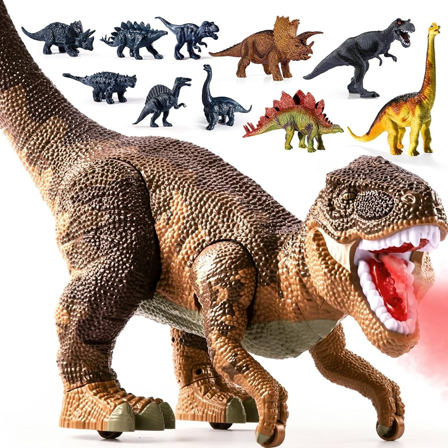 TEMI Large Dinosaur Toys for Kids 3-5, Jumbo Tyrannosaurus Rex with Mist Spray, Light and Sounds,... | Amazon (US)