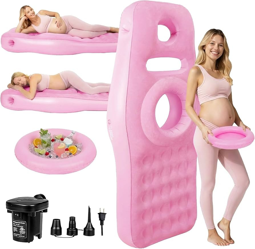 Inflatable Pregnancy Pillow with Belly & Head Hole, Prone Pregnancy Pillow for Stomach Sleepers, ... | Amazon (US)