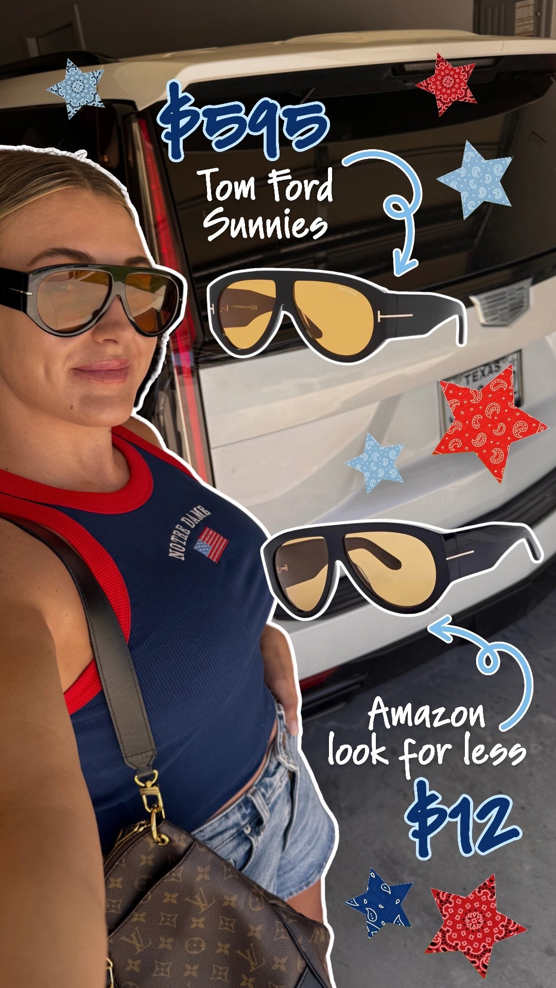 Found my Tom Ford Sunglasses look for less on Amazon!!!! When I tell you these look the exact same I’m not exaggerating! Such a steal! 

#sunglasses #tomford #lookforless #amazon #summer #sunnies #amazon #ootd #accessory #outfit

#LTKootd #LTKgrwm #LTKmomlife
