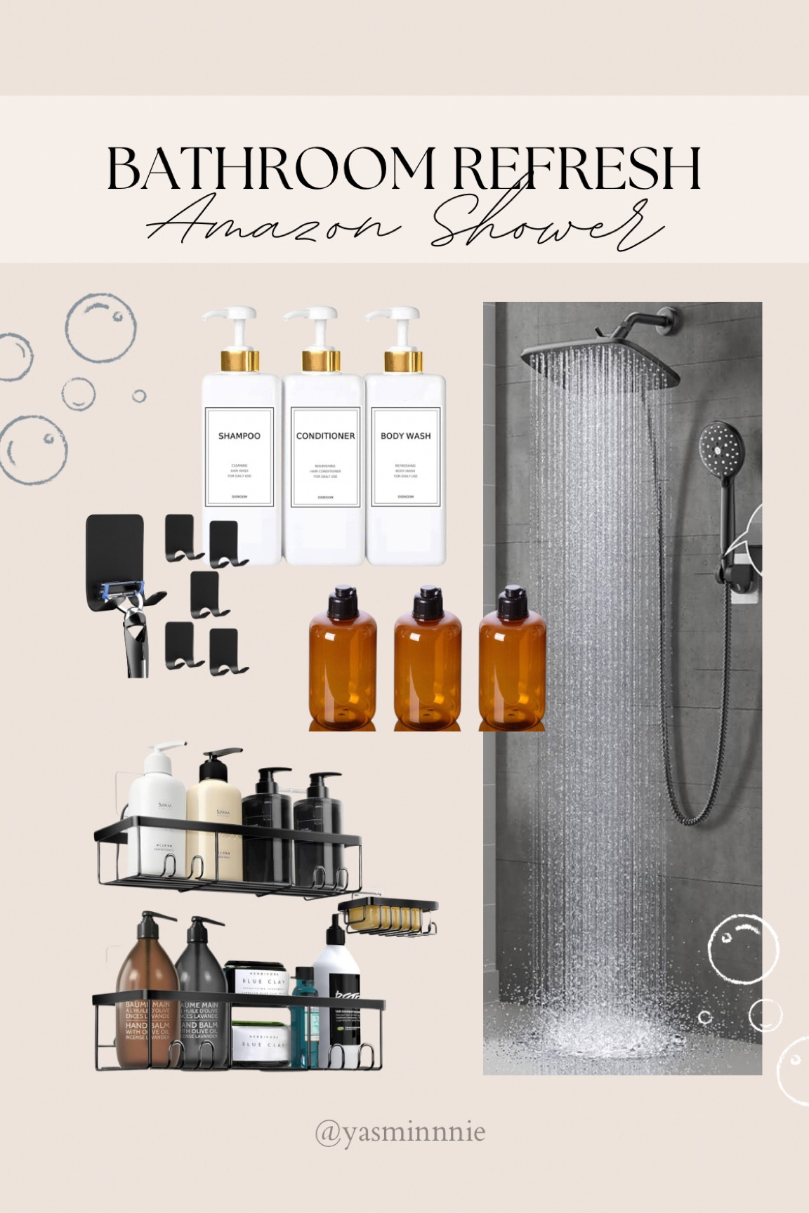 Refresh and organize your shower space with these Amazon goodies! 

Home, decor, budget, bathroom, shower, must haves, organize, shower head, rainfall, decorating, inspo 

#LTKStyleTip #LTKFindsUnder100 #LTKHome