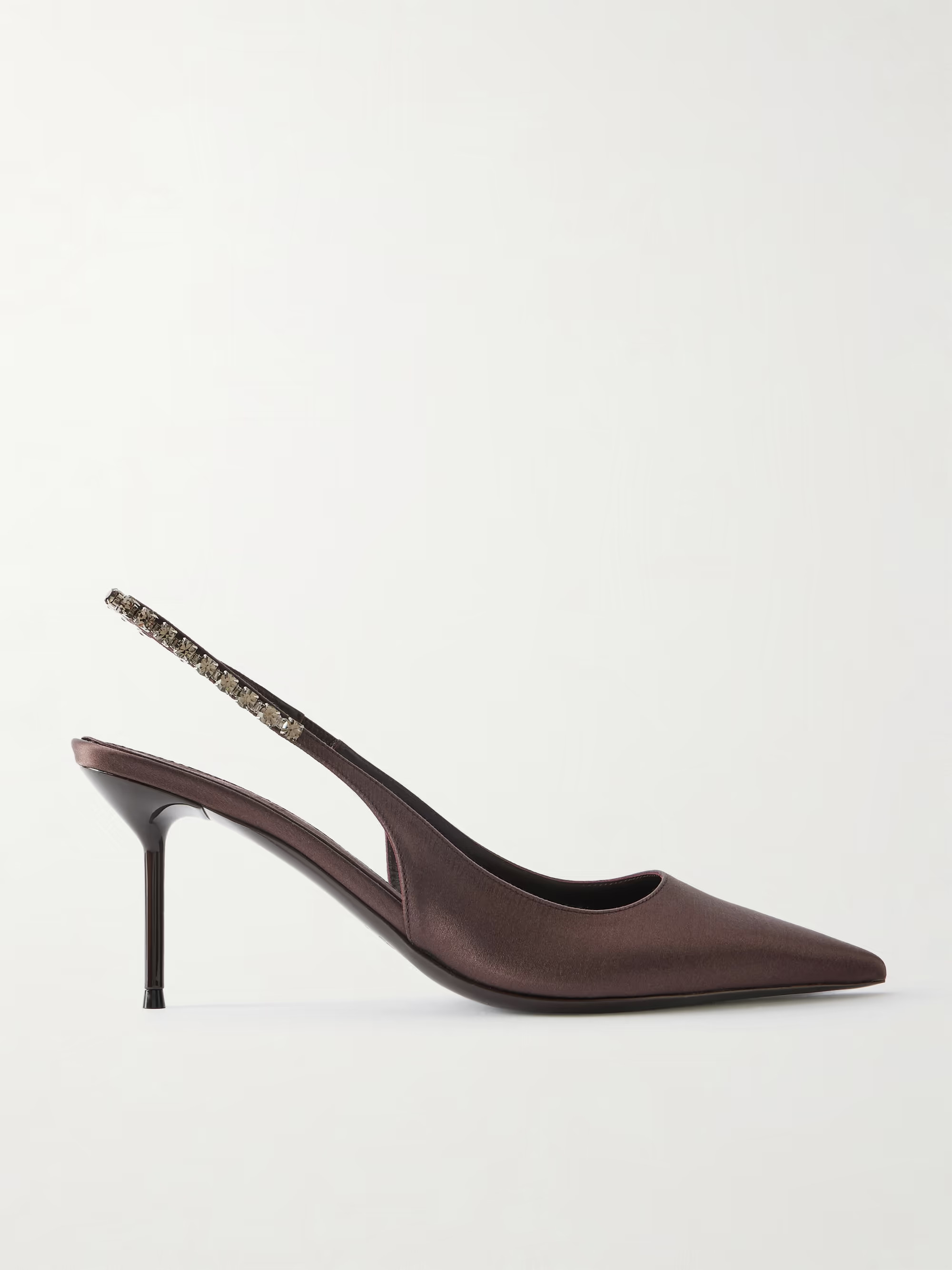 Lidia crystal-embellished satin pumps | NET-A-PORTER (UK & EU)