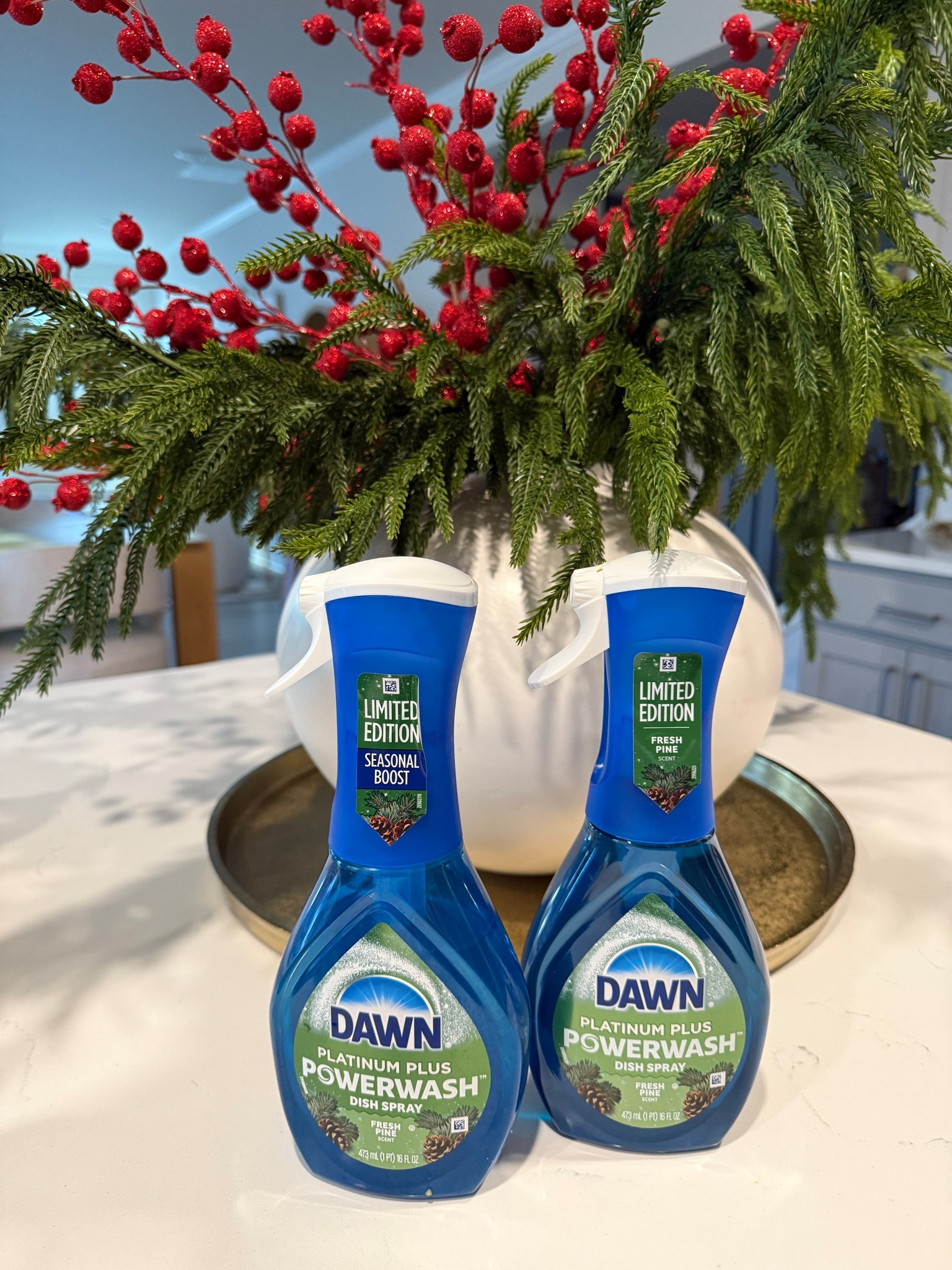 Not me being obsessed with the @dawndishwash Limited Edition Fresh Pine. I Went back to @Walmart and bought more. #DawnDish 

#LTKSeasonal #LTKHome #LTKHoliday
