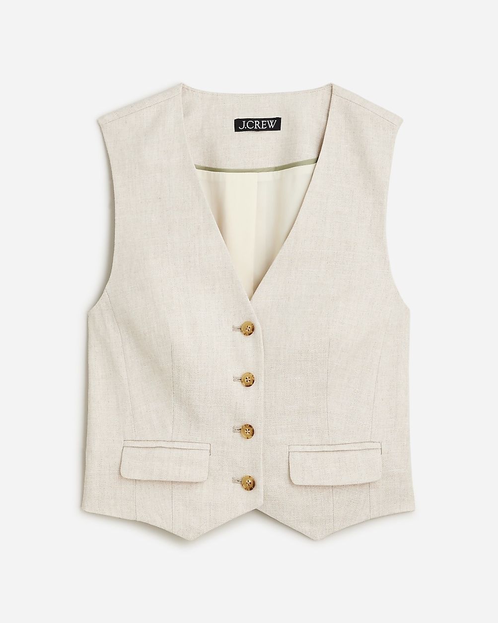 Classic vest in stretch linen blend | J.Crew US