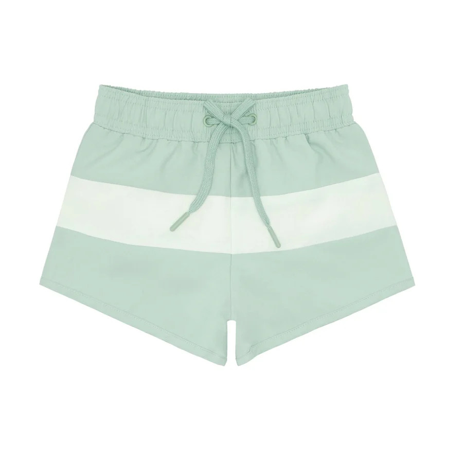 boys pistachio and cream colorblock boardie | minnow