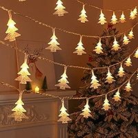 Christmas Decorations, 19.6 ft 40 LED Tree String Lights Battery Powered Indoor Christmas Lights,... | Amazon (US)