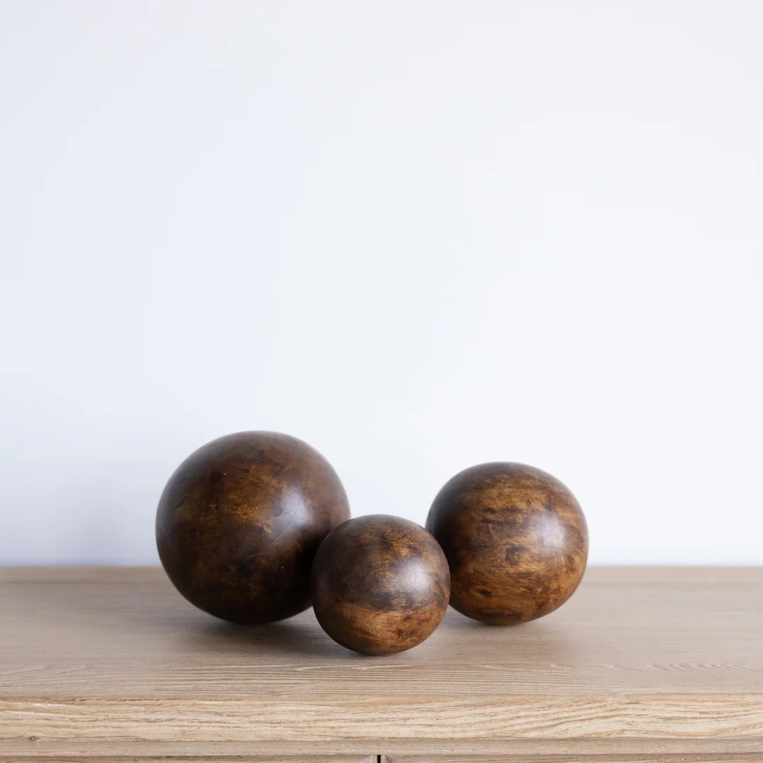 Vintage Inspired Wooden Orbs | By Luxe B Co. | luxe bCO