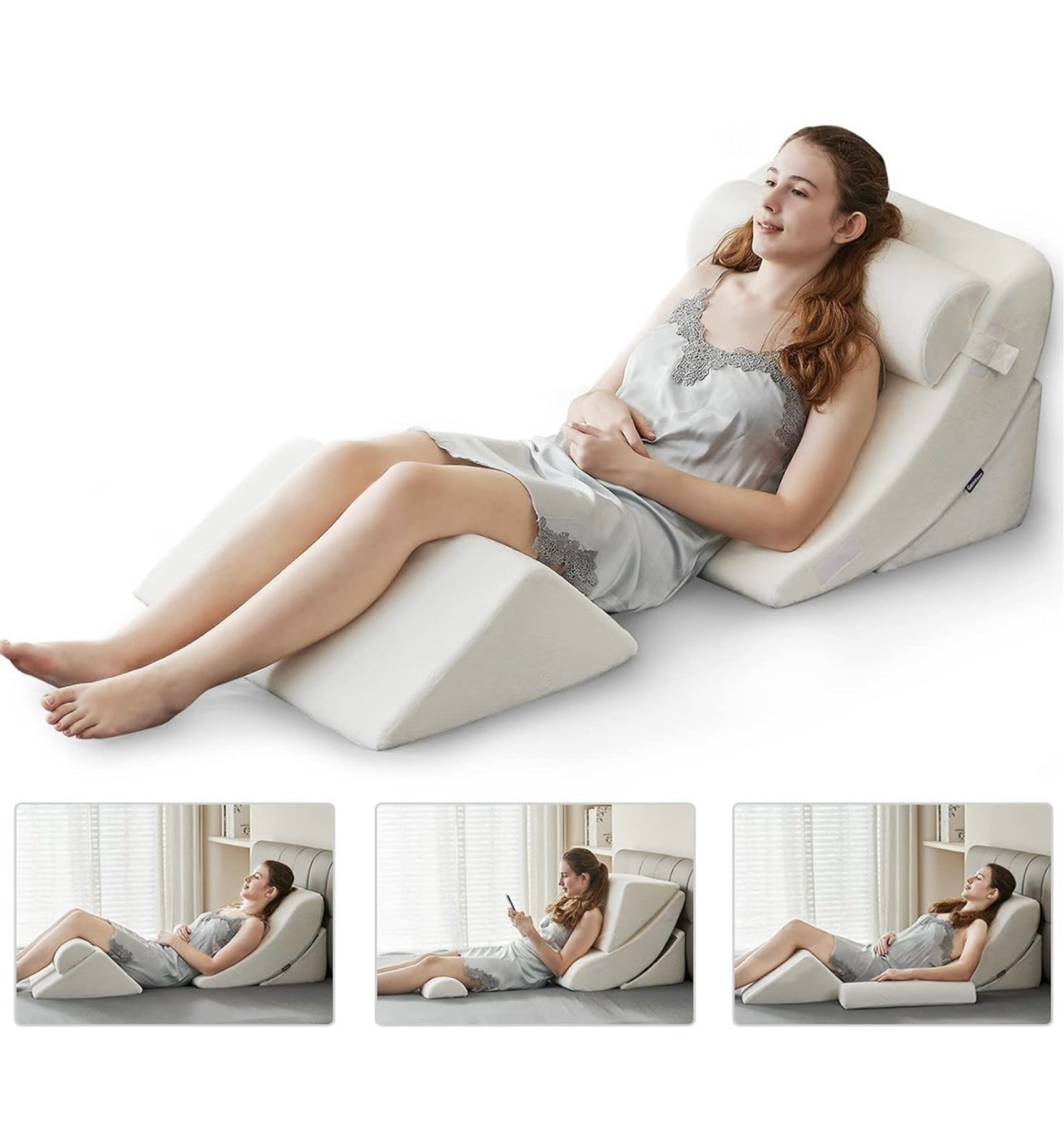 This is my favorite wedge pillow! I wish I had this for pregnancy. I recently got this to stay comfy during my mommy makeover recovery.

#LTKHome #LTKFitness #LTKActive