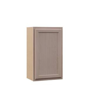 18 in. W x 12 in. D x 30 in. H Assembled Wall Kitchen Cabinet in Unfinished with Recessed Panel | The Home Depot