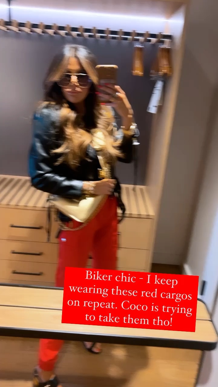 Cargo pants. Biker chic. Leather jacket. TSwift. Swifties. Taylor Swift. Concert Look. 

#LTKshoecrush #LTKFestival #LTKstyletip