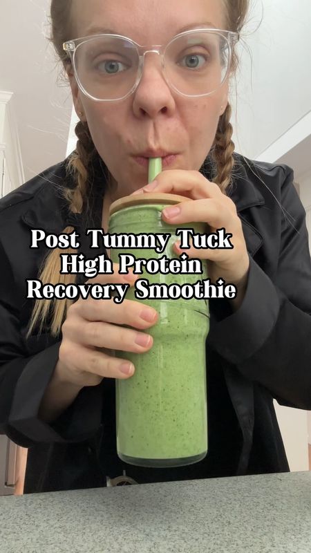 This is my favorite High Protein Post Surgery Recovery Smoothie Recipe! I got a full mommy makeover and I need to get 100 grams of protein a day and I couldn’t without this smoothie! I used Clean Simple eats coconut cream pie protein powder and the cute cups make everything so much more enjoyable! I highly recommend this smoothie for any one getting a mommy makeover in the future! #protein #summerglasswear #glasscuo 

#LTKhome #LTKfitness #LTKVideo