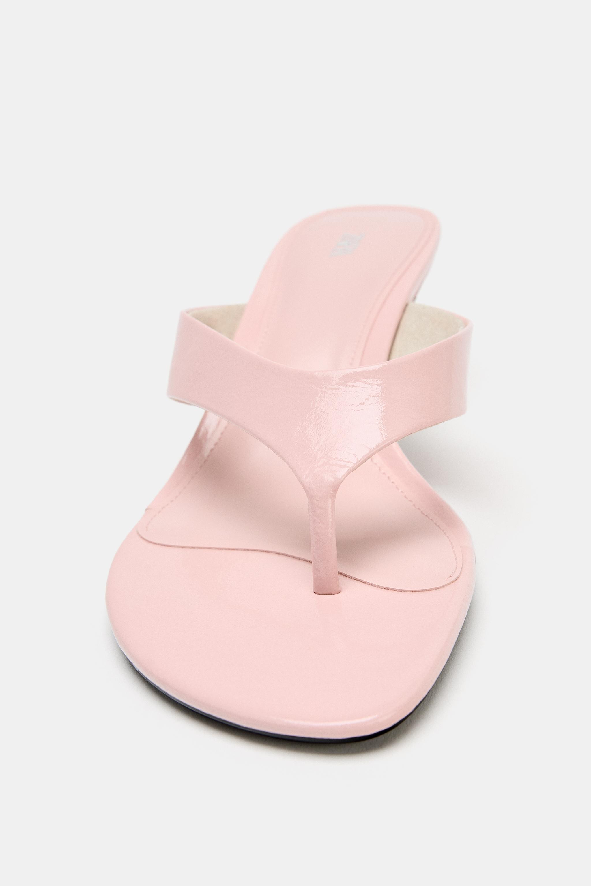 HEELED LEATHER SANDALS | Zara US