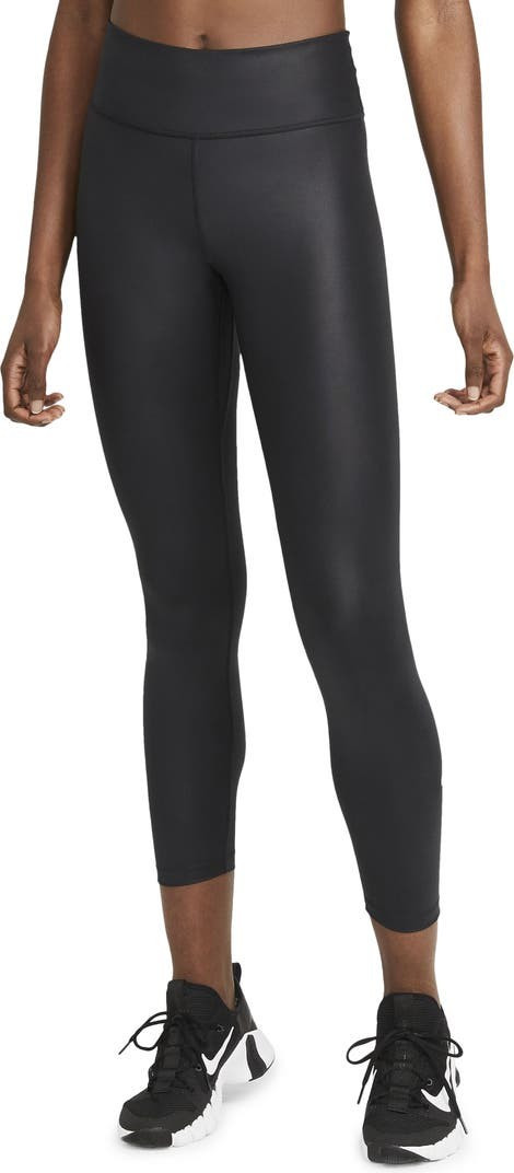 One Faux Leather Mid Rise 7/8 Leggings | Nordstrom