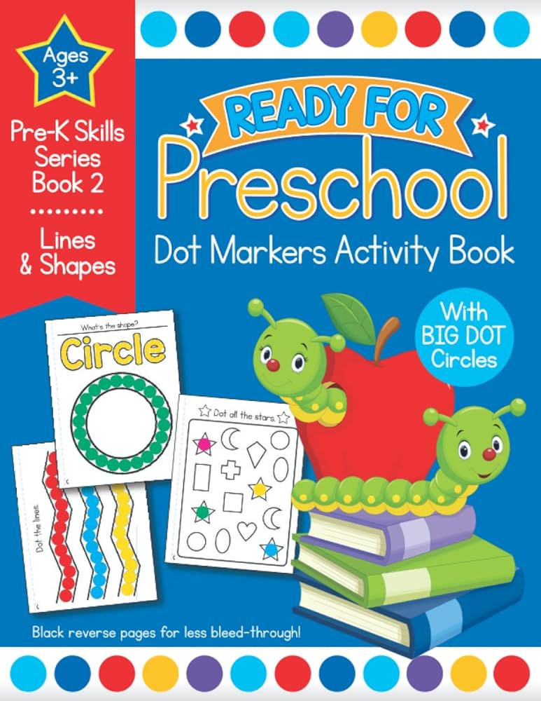 Ready for Preschool Dot Markers Activity Book: Pre-K Lines and Shapes Workbook For Kids Age 3-4 | Amazon (US)