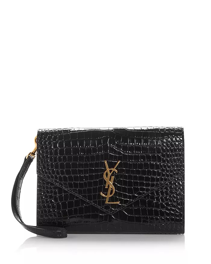 Croc Embossed Leather Clutch | Bloomingdale's (US)