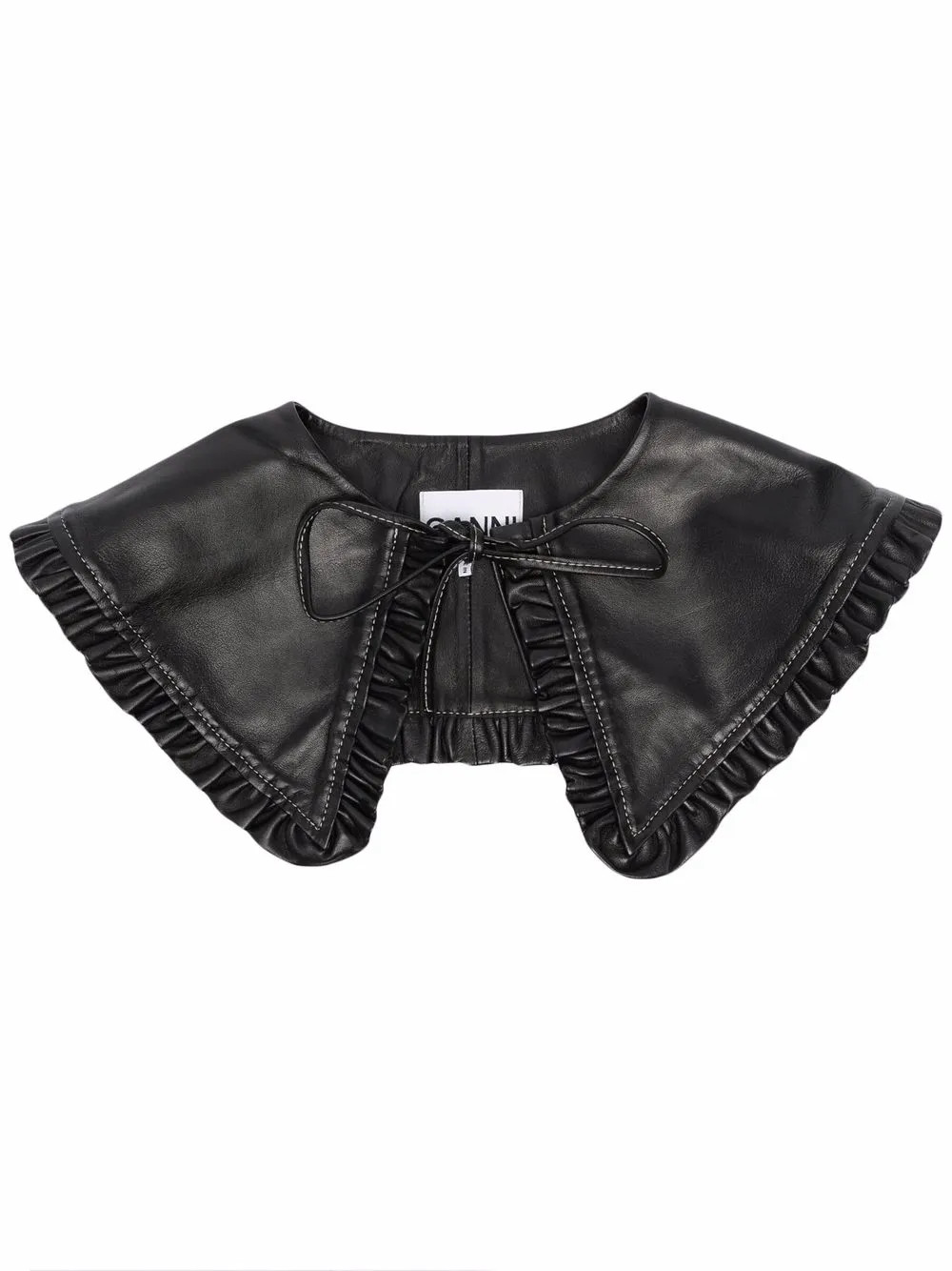 tie-fastening leather collar | Farfetch (US)