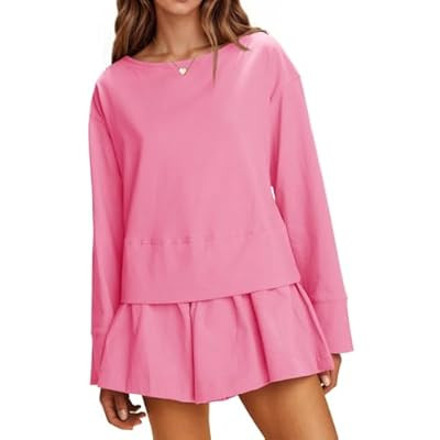 Cicy Bell Womens Long Sleeve Romper Dress Casual Loose Fit Boat Neck One Piece Shorts J… | Amazon (US)