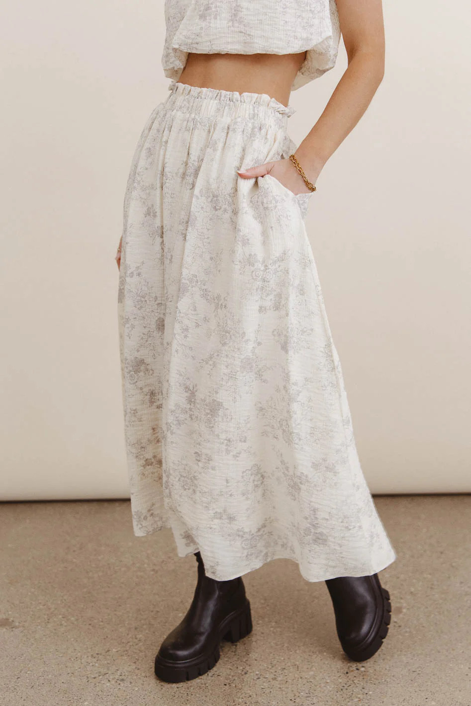Trinity Floral Midi Skirt | Böhme US