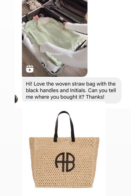 Gorgeous and spacious 
Straw beach bag 
My size is the large one 

#LTKU #LTKstyletip #LTKitbag