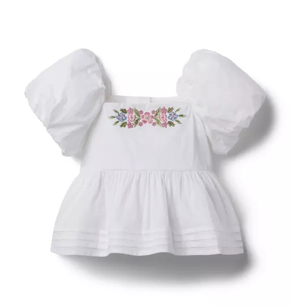 The Peplum Puff Sleeve Top | Janie and Jack