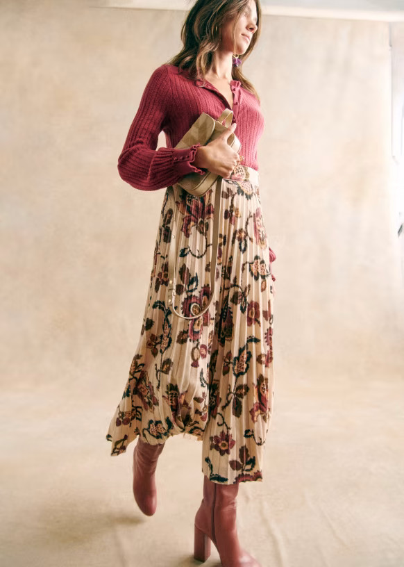 Dune Skirt - Merveille Print  - Polyester - Sézane | Sezane Paris