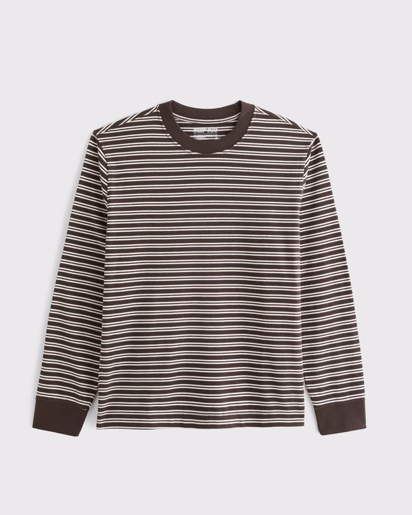 Long-Sleeve Premium Heavyweight 2.0 Tee | Abercrombie & Fitch (US)