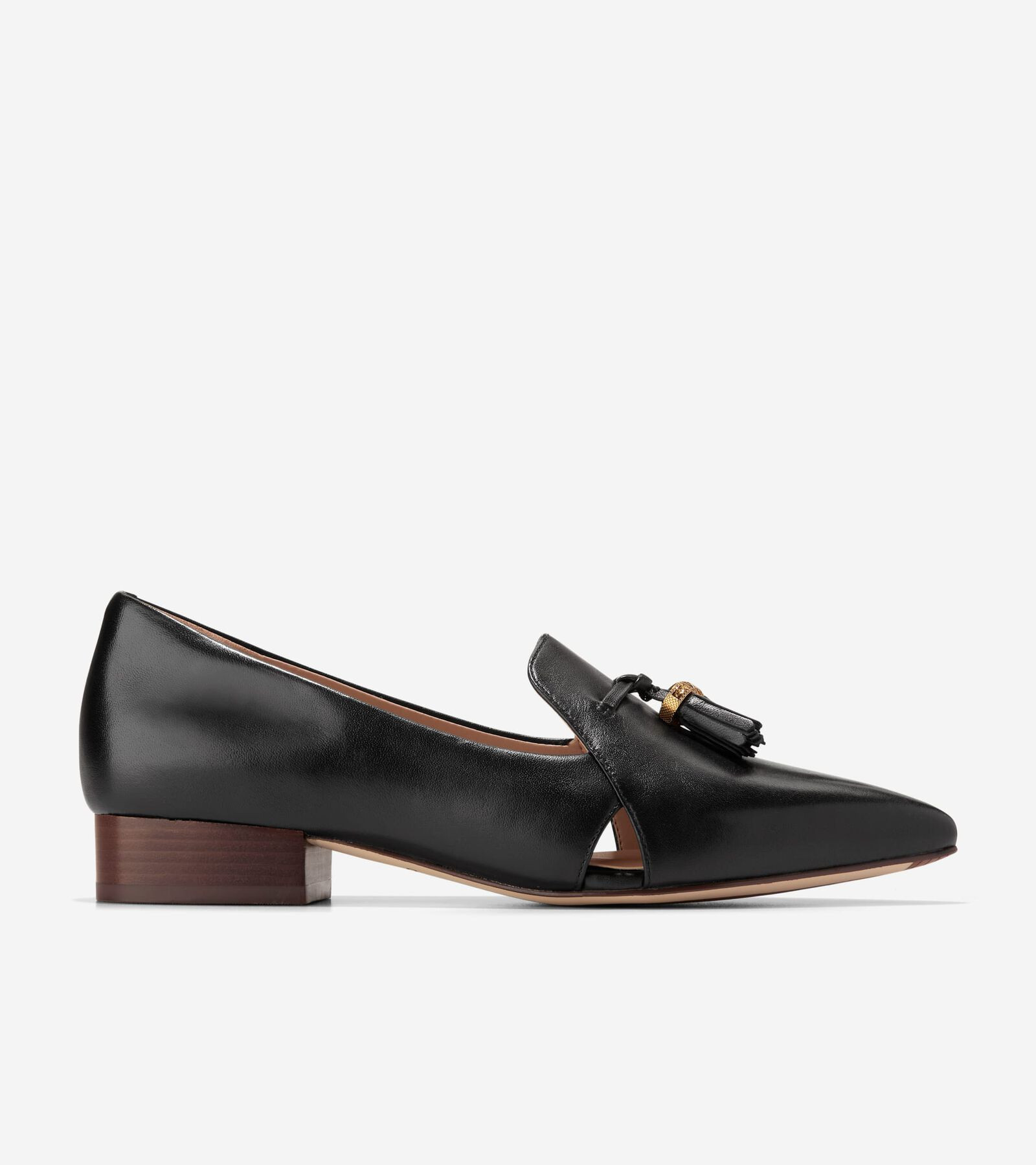Cole Haan Women's Vanya Tassel Flats - Black Size 7.5 | Cole Haan (US)