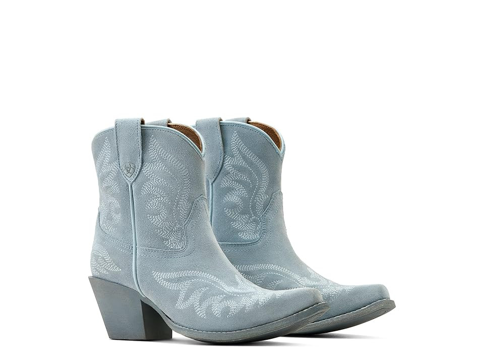 Ariat Chandler Western Boots (Baby Blue Jean Suede) Women's Shoes | Zappos