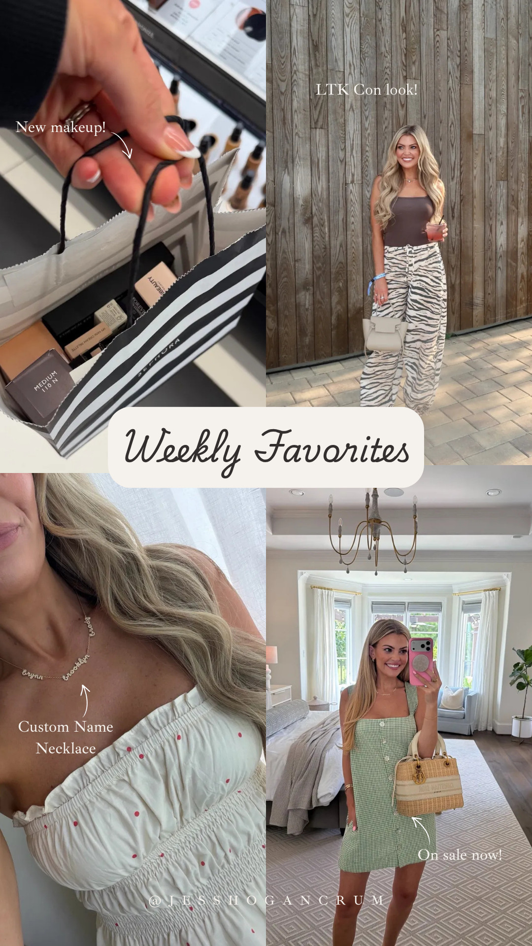 weekly favorites pick by you, for you!! 

top sellers, animal print, beauty finds,  custom name necklace, fall outfits, jess crum 

 #LTKCon #LTKootd