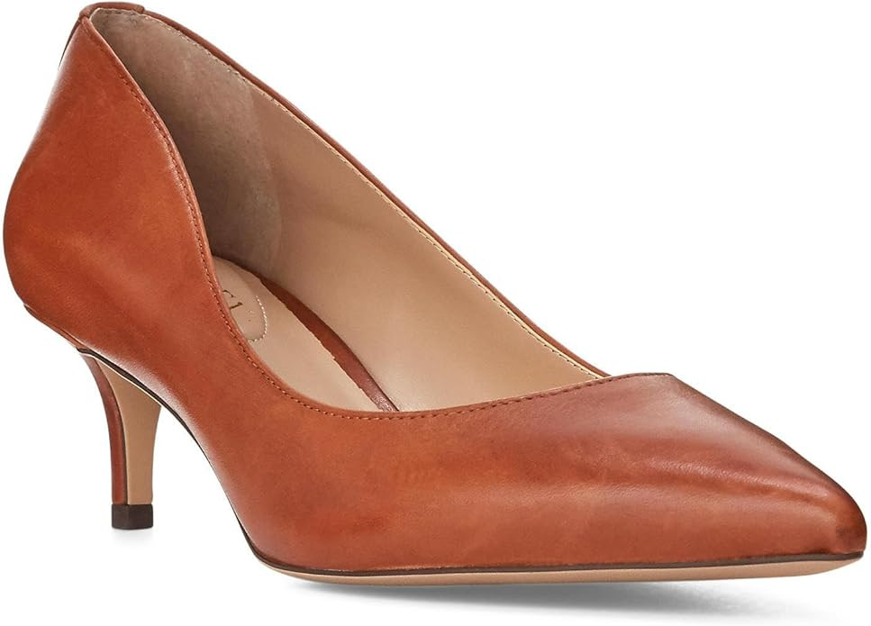 Lauren Ralph Lauren Adrienne Leather Pump | Amazon (US)